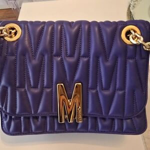 Elegant Purple Quilted Shoulder Bag